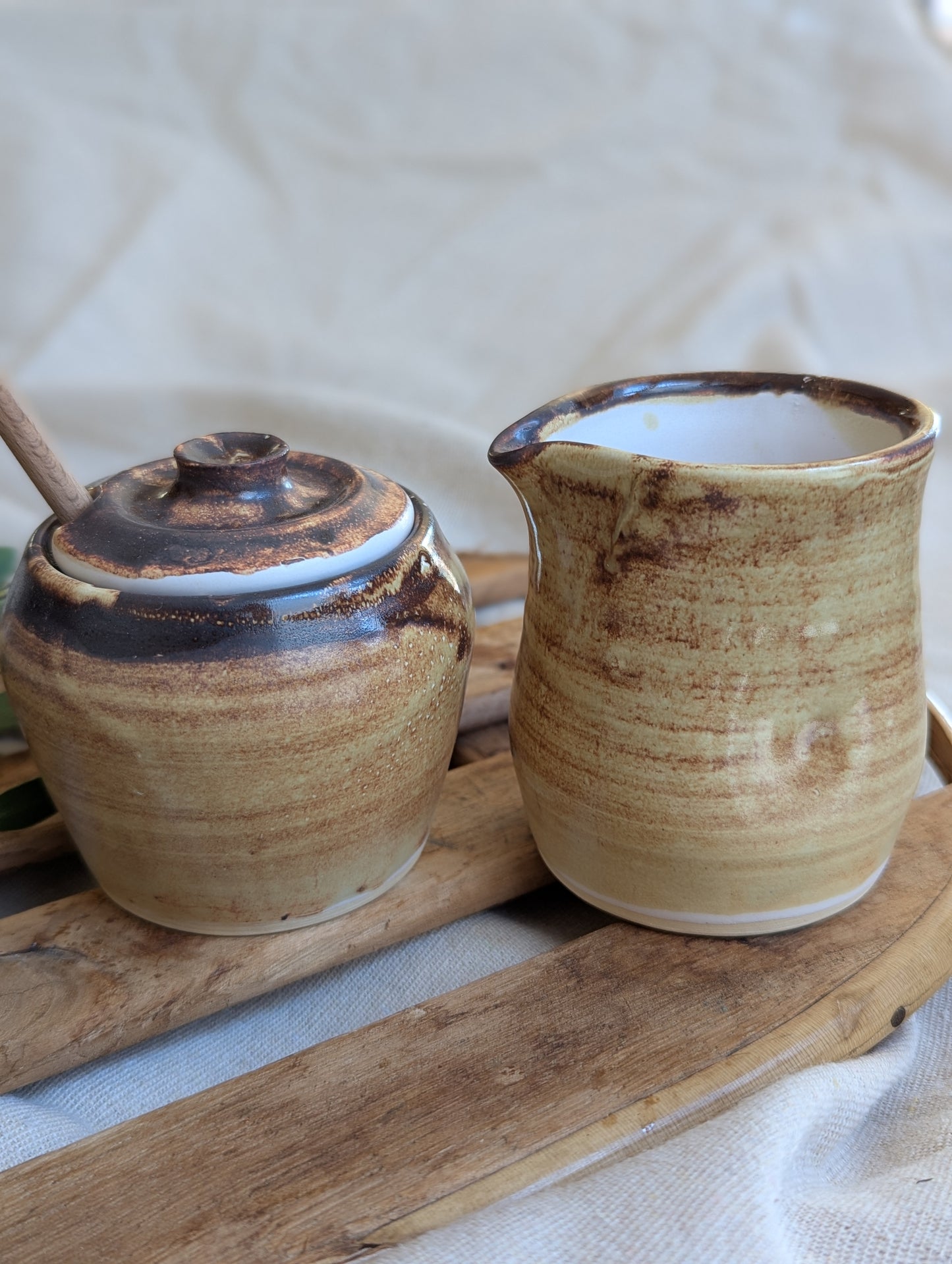 Cream and Sugar Set - Lightly Toasted
