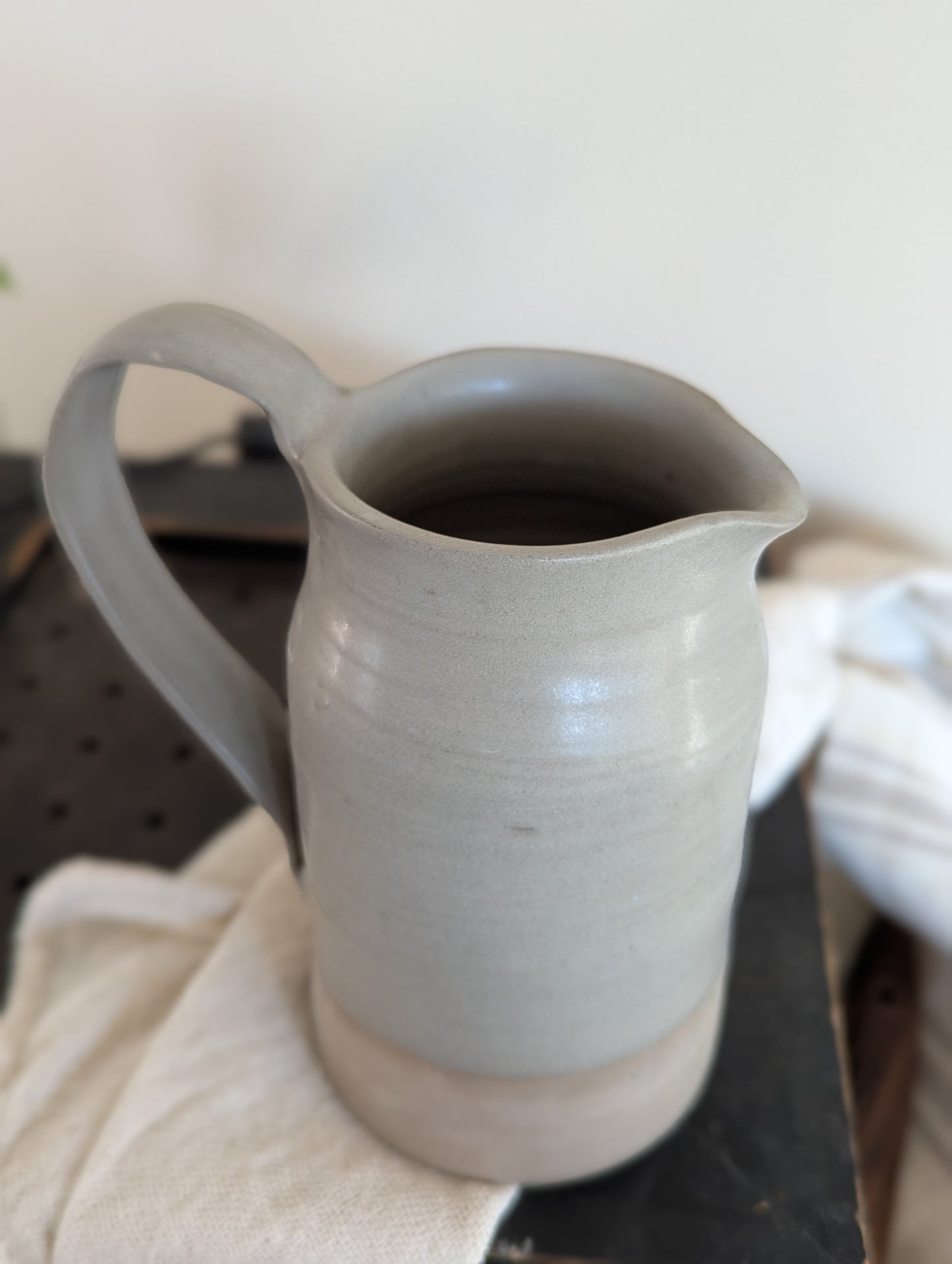 Small Pitcher - Natural Grey