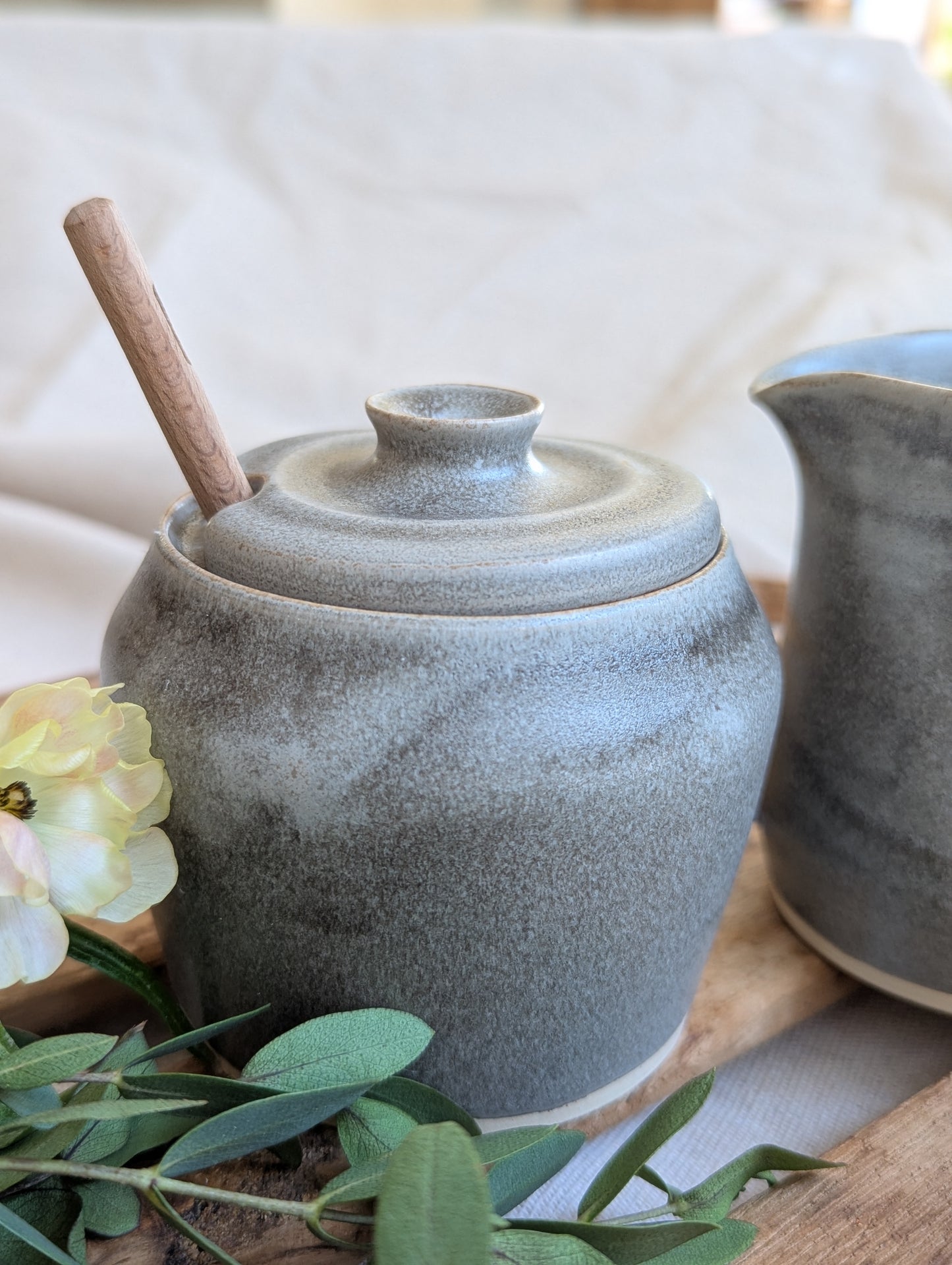 Cream and Sugar Set - Cobblestone