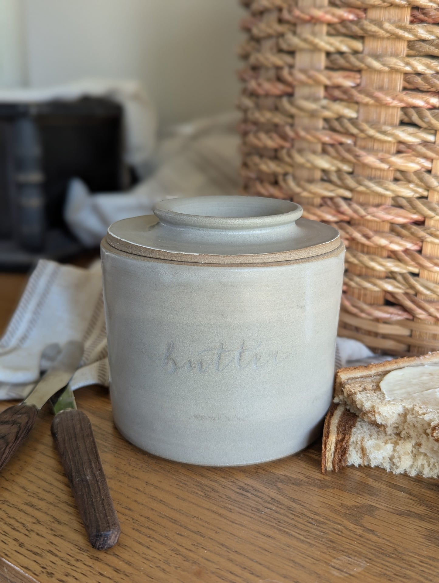 Medium Butter Bell - Natural Grey