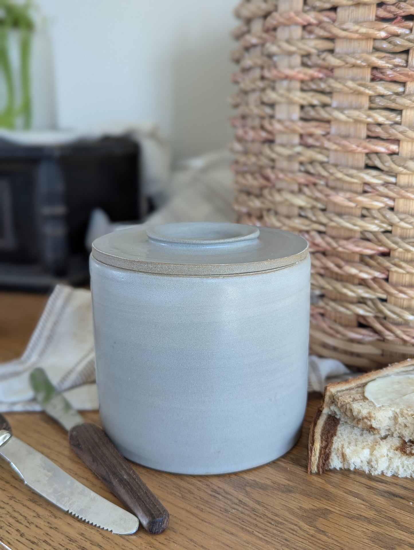 Large Butter Bell - Natural Grey
