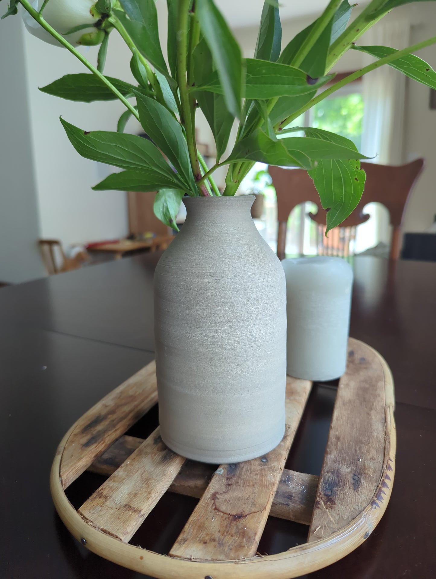 Bare Clay Grey Bud Vases