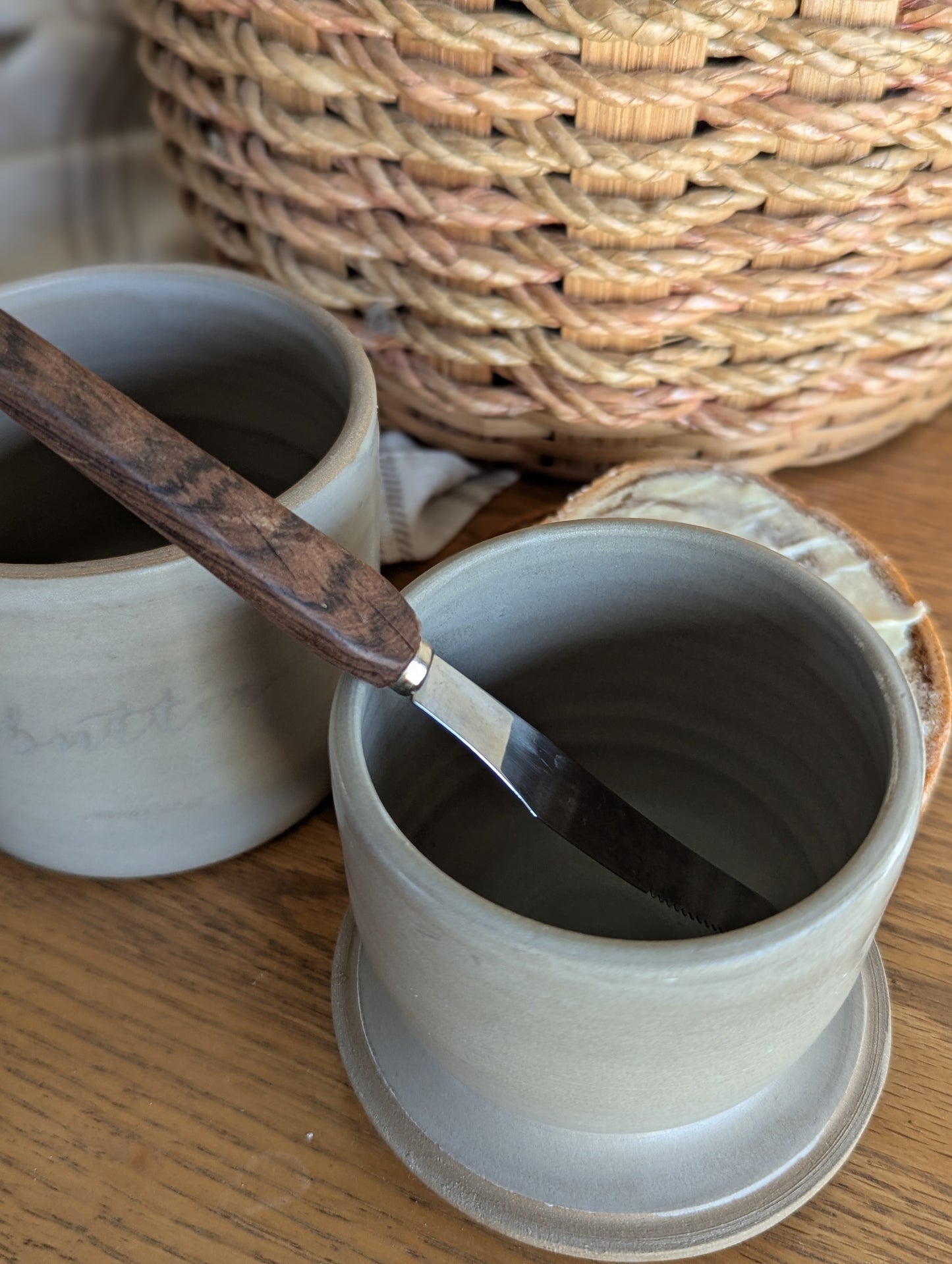 Medium Butter Bell - Natural Grey