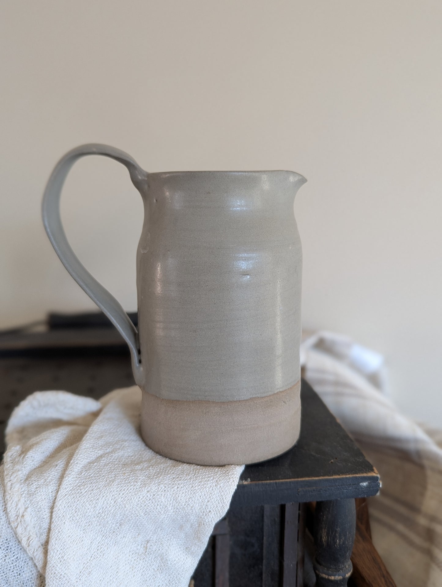 Small Pitcher - Natural Grey