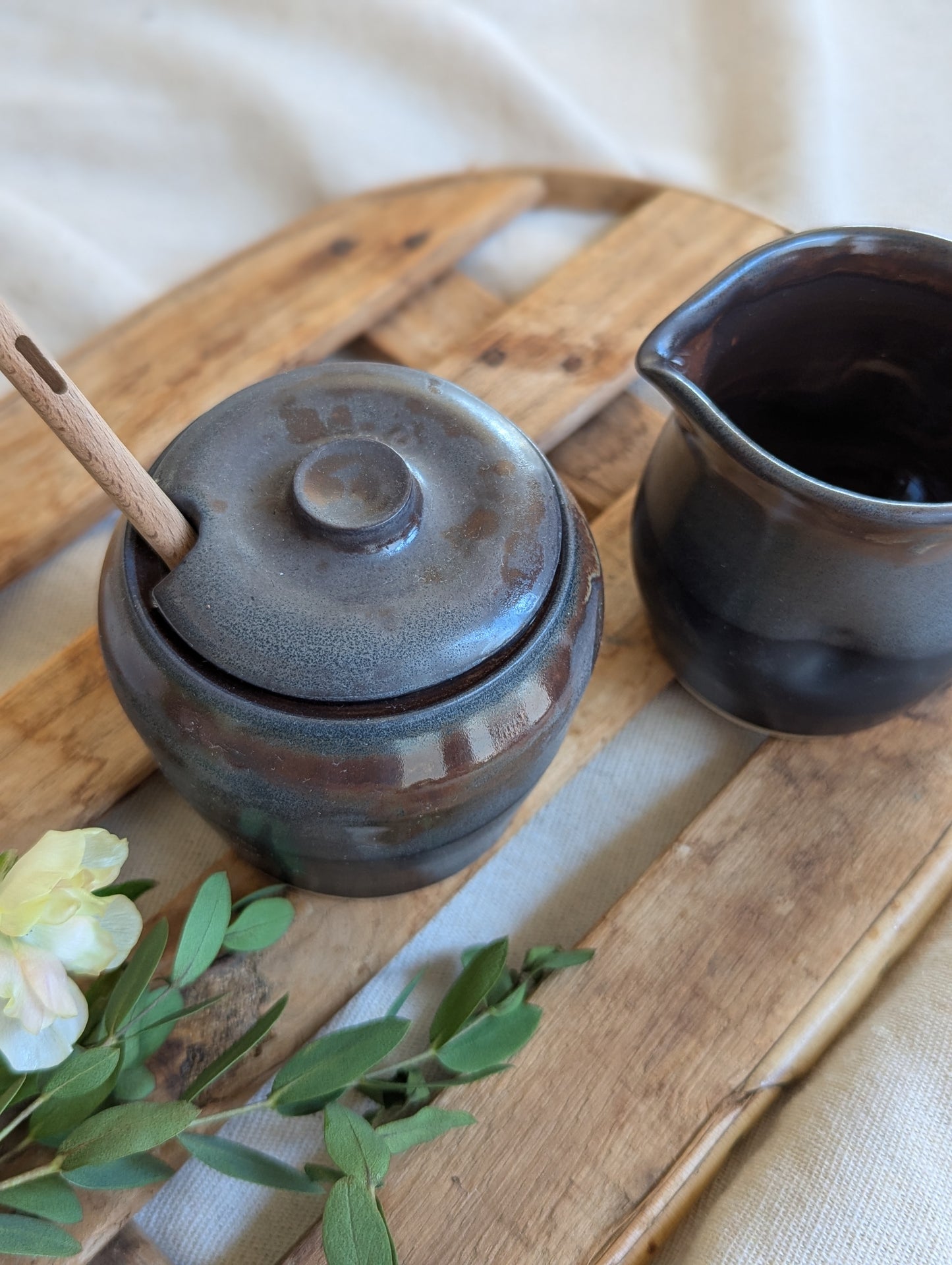 Cream and Sugar Set - Midnight