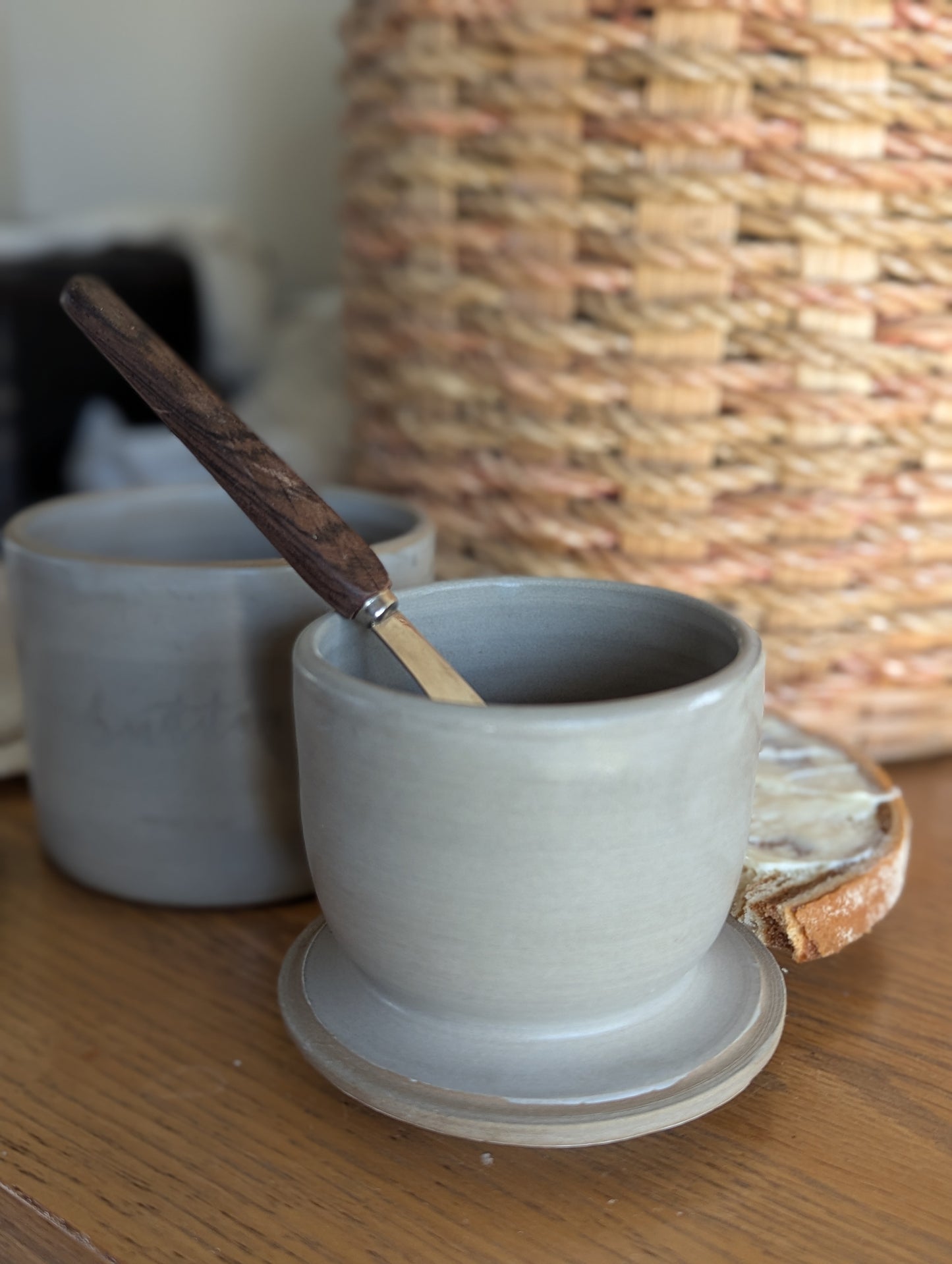 Medium Butter Bell - Natural Grey